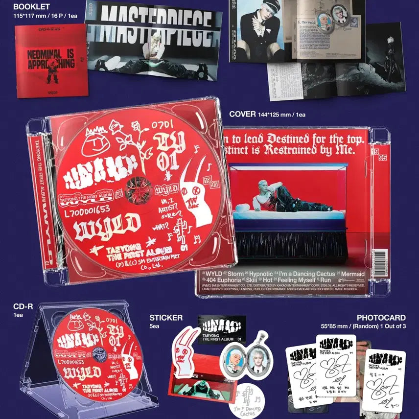 [BUNJANG] Taeyong First Full Album WYLD Jewel Version Photocard (Sealed) / (현물) 태용 첫 정규 WYLD 앨범 jewel ver. 미개봉 양도