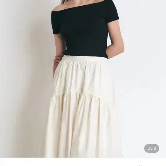 [BUNJANG] Maenon Off-Shoulder T-Shirt / 매넌 오프숄더 티셔츠(새상품)