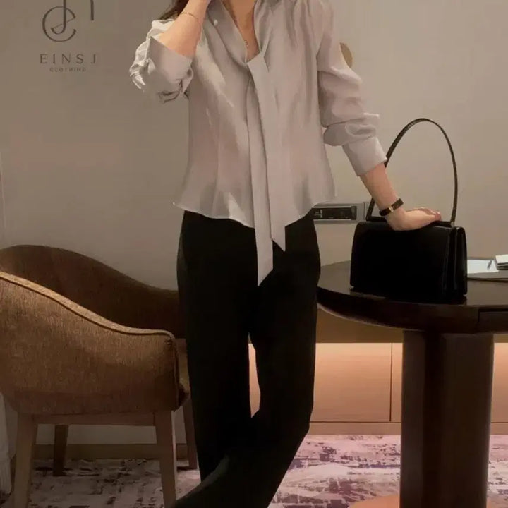 [BUNJANG] Ossr Taible Blouse / 오스로 타이블라우스