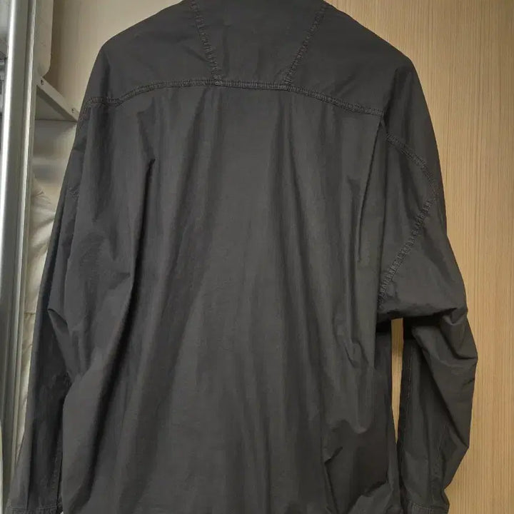 [BUNJANG] Juun.J String Shirt Charcoal Size 44 (Fits 100-105) / 준지 스트링 셔츠 챠콜 44(100-105사이즈)