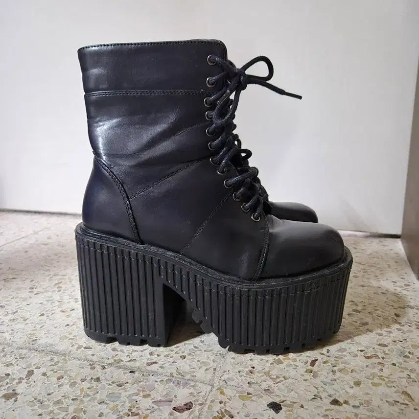 [BUNJANG] 9cm High Heel Platform Boots / 9센치 스탠딩화