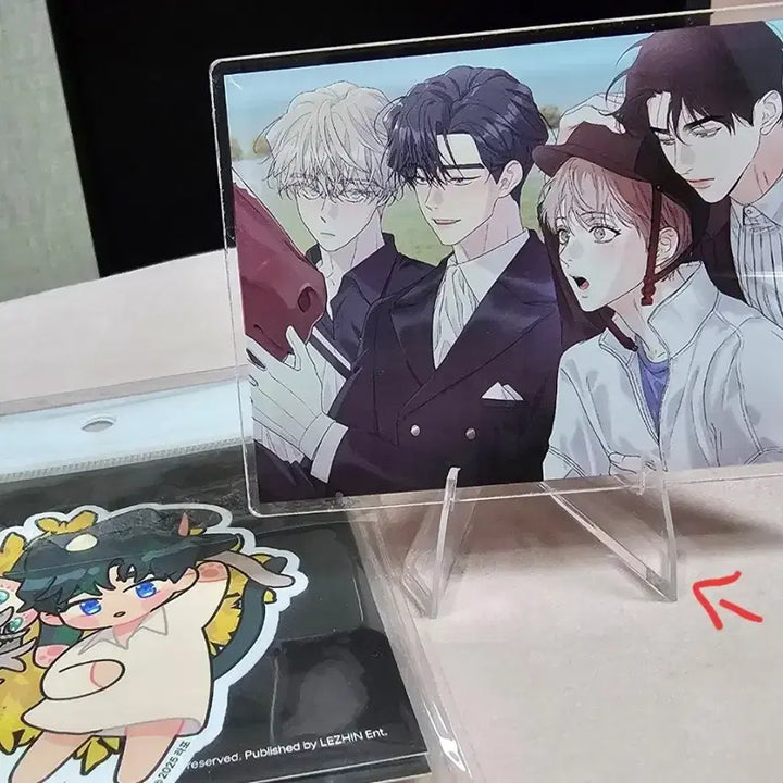 [BUNJANG] Rootless Tree &amp; Lust Crossover Acrylic Block + Rootless Tree Sticker Set / 뿌리없는나무&amp;애욕 크로스오버 아크릴블록+뿌없나 스티커 3종