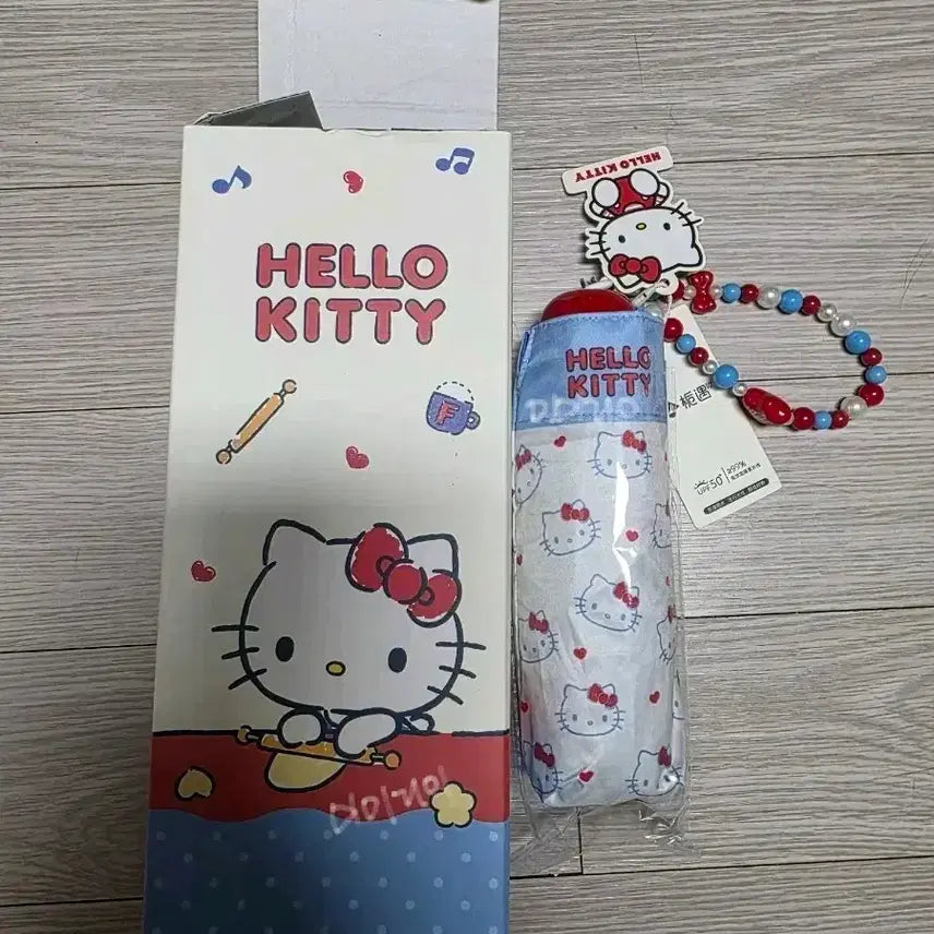 [BUNJANG] Sanrio Hello Kitty Folding Umbrella / 산리오 헬로키티 우양산 (비닐미개봉)