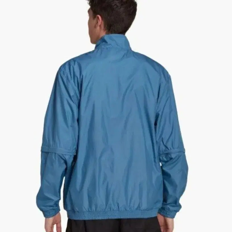 [BUNJANG] Adidas Art Blue Windbreaker Jacket M-L / 아디다스 블루 바람막이 자켓 M-L