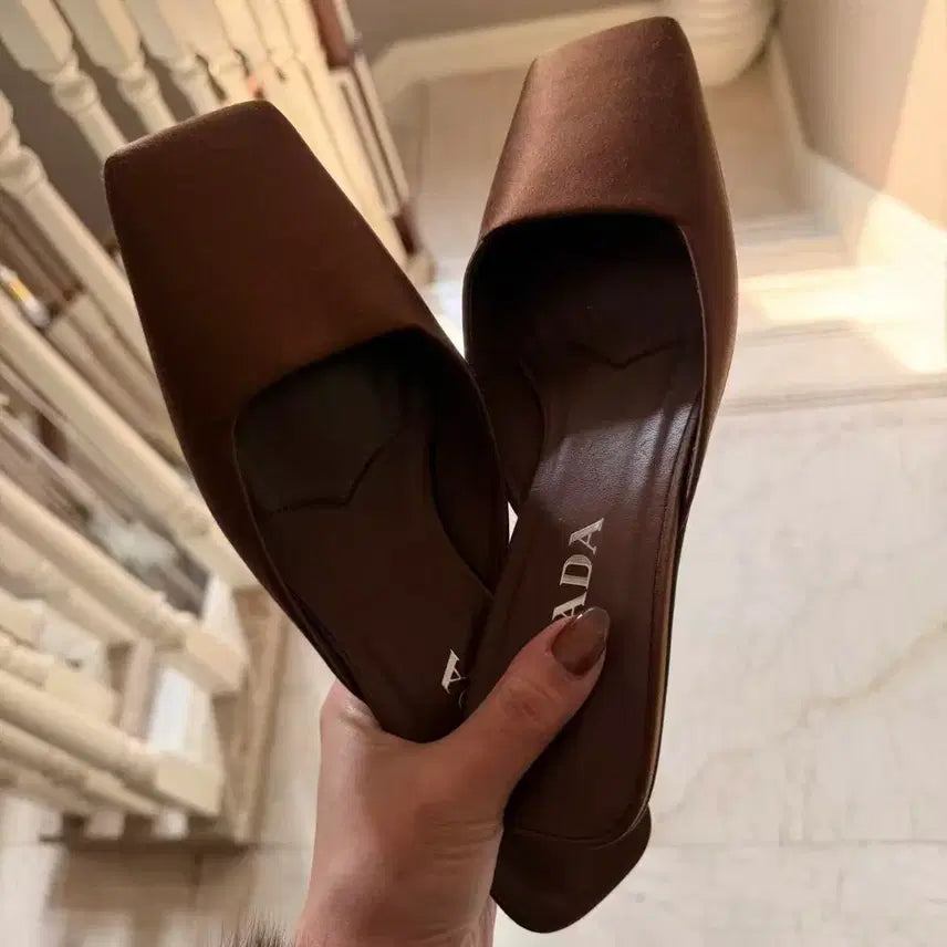[BUNJANG] Prada Brown Pumps Heel Shoes / 프라다 브라운 펌프스 힐 슈즈