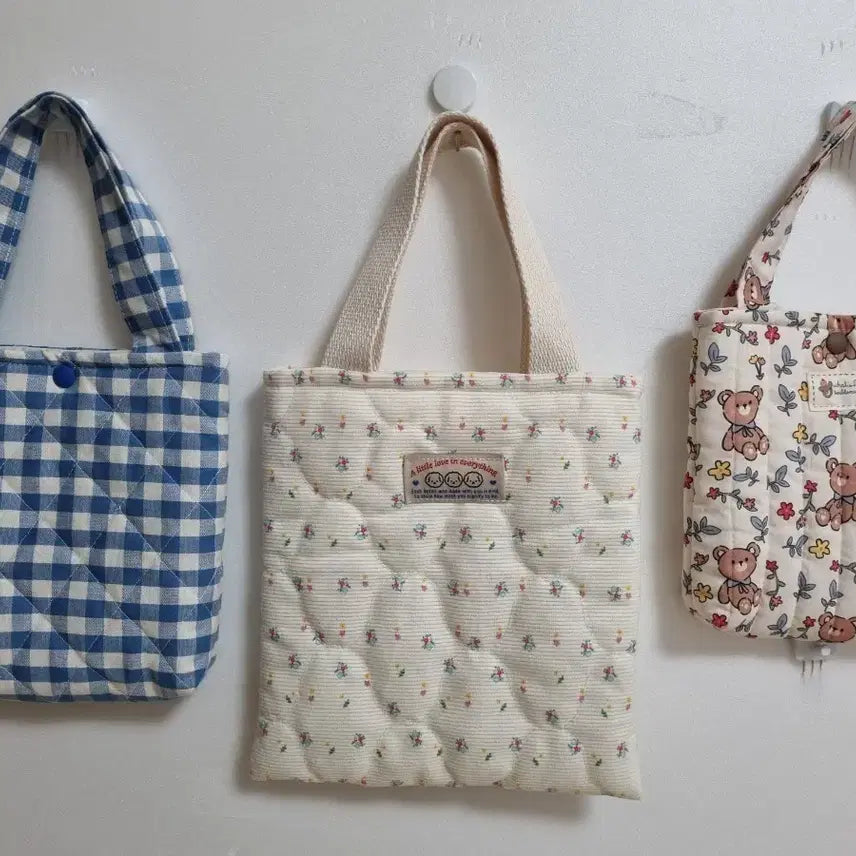 [BUNJANG] Handmade Quilted Tote Bag Mini Bag / 핸드메이드 누빔 퀼트 가방 토트백 미니백 모음