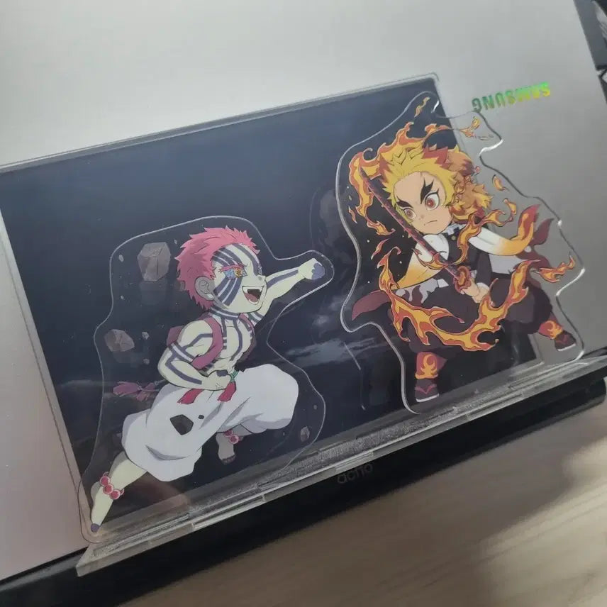 [BUNJANG] Demon Slayer Infinite Train Arc Original Art Book Acrylic Standee - Akaza &amp; Rengoku / 귀멸의칼날 원화집 아크릴 아카자 렌고쿠 무한열차편 마음을 불태워라