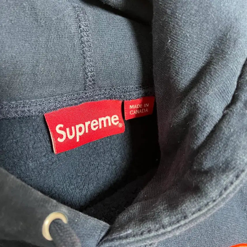 [BUNJANG] Supreme S Logo Hoodie Navy / [XL] 슈프림 S 로고 후드 네이비