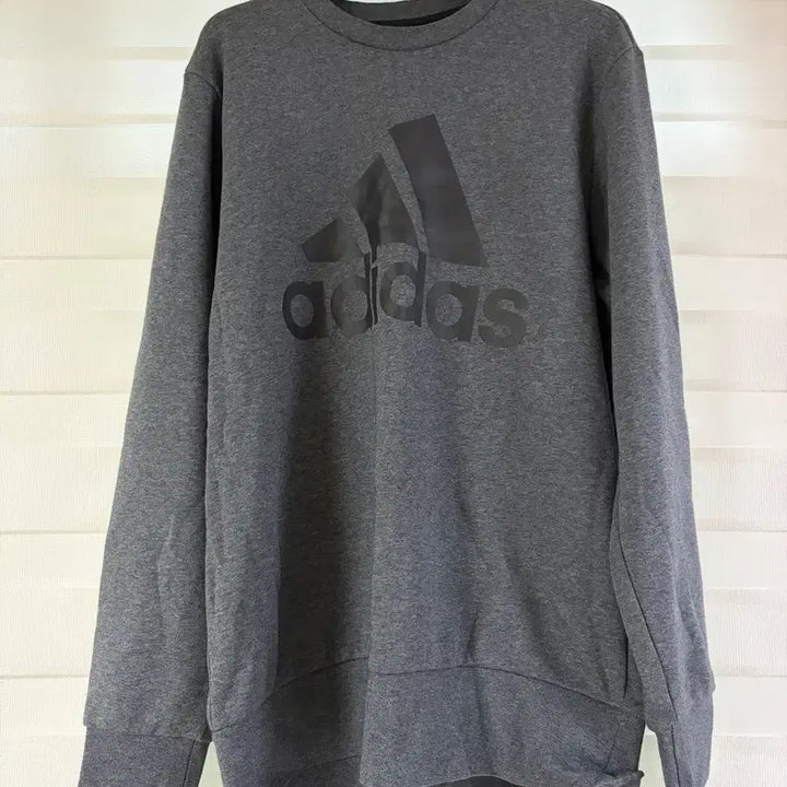 [BUNJANG] Adidas Big Logo Sweatshirt Grey / 아디다스 빅로고 맨투맨 회색