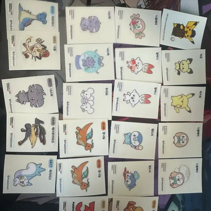 [BUNJANG] Pokemon Stickers Bundle Set / 포켓몬 띠부실 일괄판매 포켓몬30주년 포켓피스