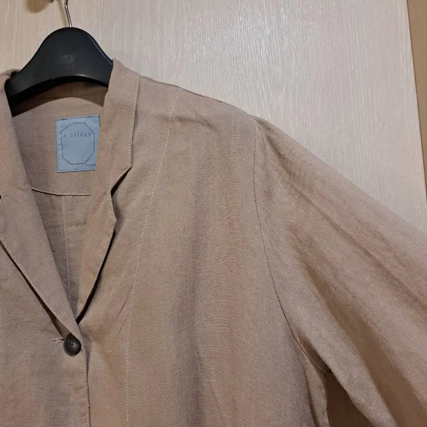 [BUNJANG] Buplrin Linen Jacket Beige Size F / 브플린 린넨 자켓 베이지색사이즈F