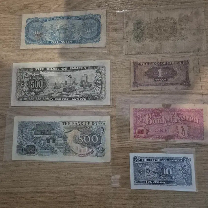 [BUNJANG] Collection of Old Korean Banknotes (50 Won, 500 Won, 1 Won, 10 Jeon) / 구권 지폐 모음 (50원/500원/1원/10전) + 서비스많이