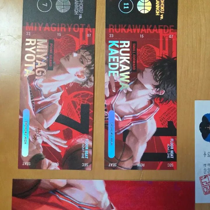 [BUNJANG] Slam Dunk Seo Tae Woong, Song Tae Seop Fan-Made Photocards, Student ID, Postcards / 농큐 슬램덩크 서태웅 송태섭 비공굿 포토카드, 학생증, 엽서