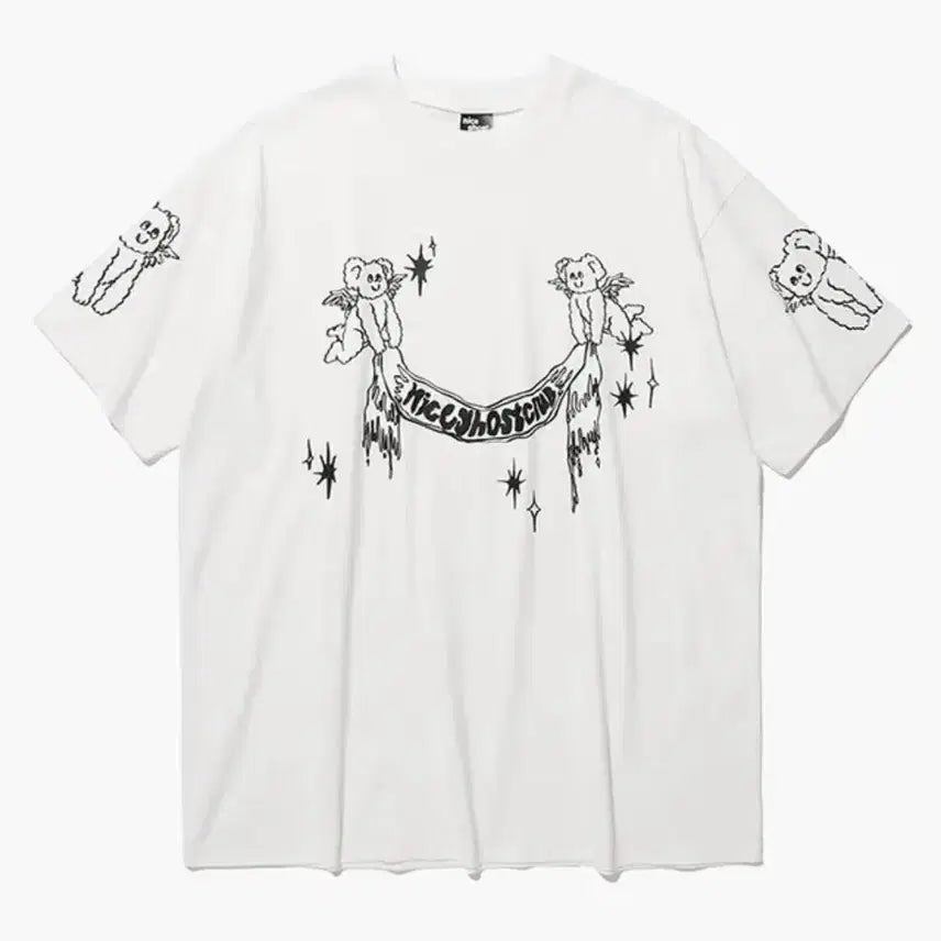 [BUNJANG] Nice Ghost Club Heavenly Bear Angel Big Tee / 나이스고스트클럽 HEAVENLY BEAR ANGEL BIG BIG TEE