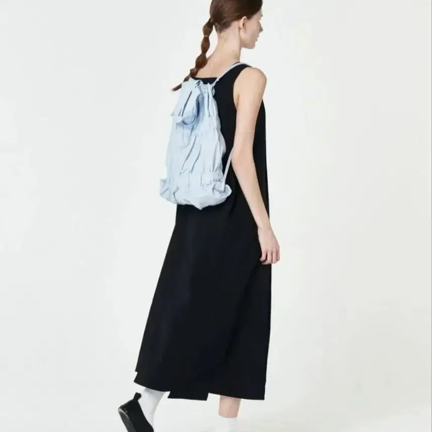 [BUNJANG] Akoko Tiered Banding Backpack Light Blue / 아코코 티어드 밴딩 백팩 라이트 블루