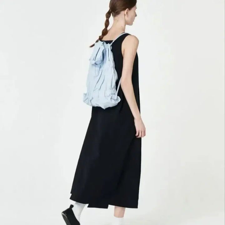 [BUNJANG] Akoko Tiered Banding Backpack Light Blue / 아코코 티어드 밴딩 백팩 라이트 블루