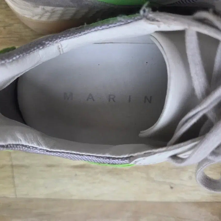 [BUNJANG] Marine Brand Sneakers - Grey/Fluorescent / 마린브랜드 스니커즈 그레이/형광 운동화