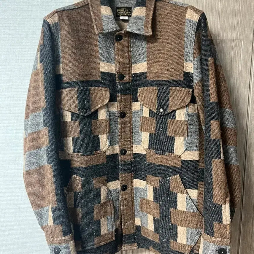 [BUNJANG] RRL Wool Jacquard Half Coat / 더블알엘 울 자카드 자켓