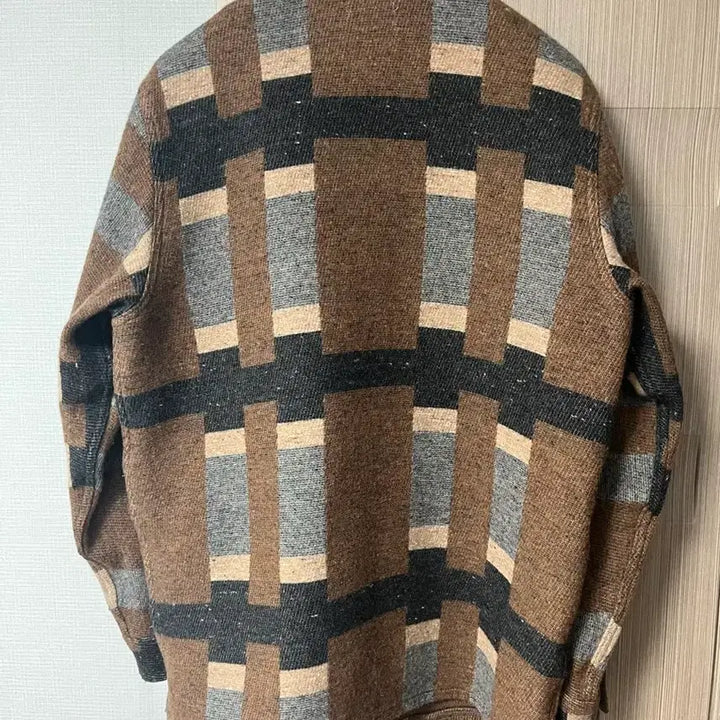 [BUNJANG] RRL Wool Jacquard Half Coat / 더블알엘 울 자카드 자켓