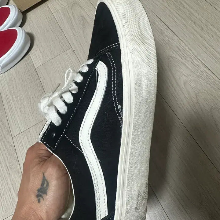 [BUNJANG] Vans Old Skool VR3CUSH Black Sneakers / 반스 올드스쿨 VR3CUSH 블랙 265