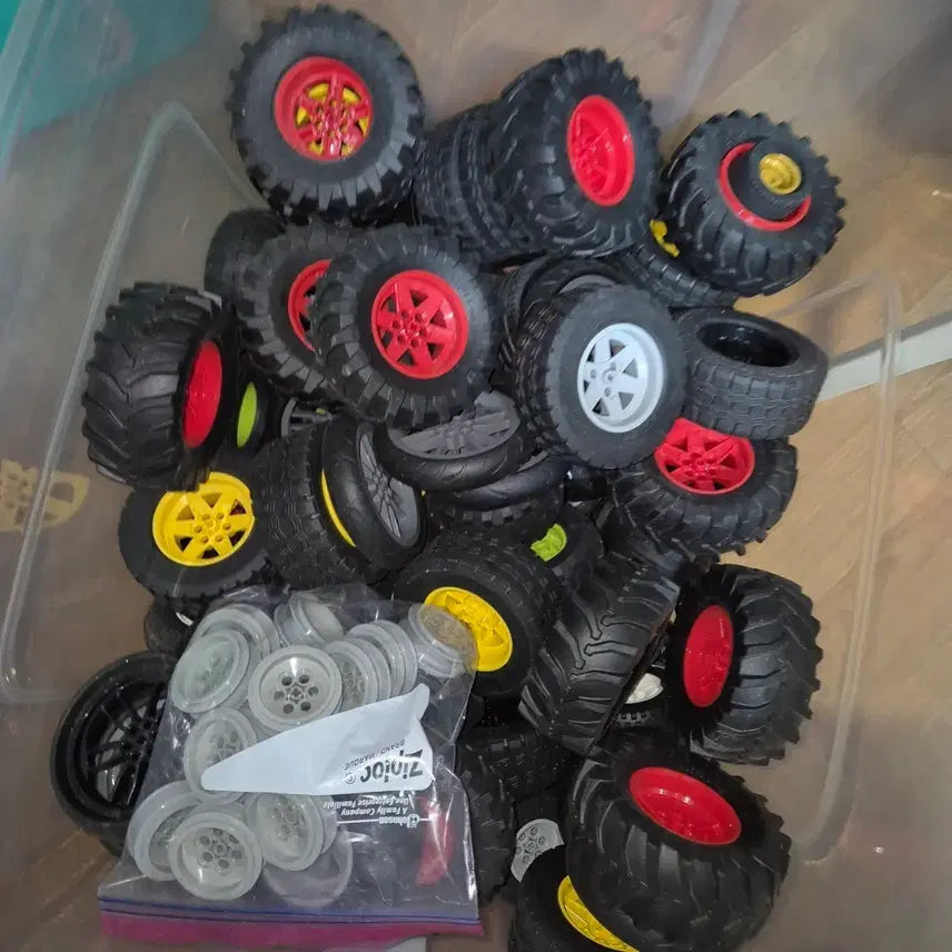 [BUNJANG] LEGO Technic Genuine Wheel Tire Bundle Set / 레고 테크닉 정품 휠 타이어 정품 일괄판매