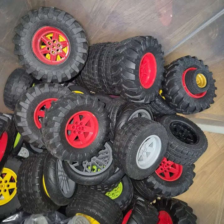 [BUNJANG] LEGO Technic Genuine Wheel Tire Bundle Set / 레고 테크닉 정품 휠 타이어 정품 일괄판매