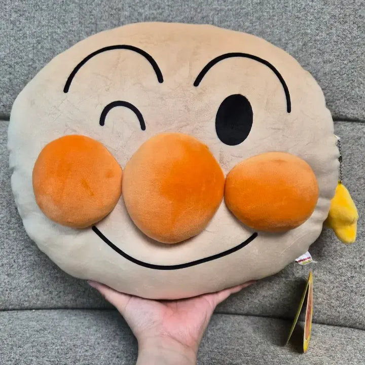 [BUNJANG] Anpanman Face Cushion (Official) / 정품) 호빵맨 앙팡맨 얼굴 쿠션 새상품