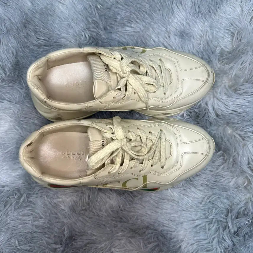 [BUNJANG] Gucci Rhyton Leather Sneakers / [A급/정품감정서] 구찌 라이톤 스니커즈