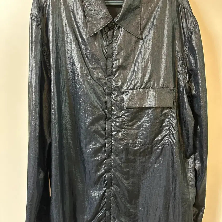 [BUNJANG] Unaffected Zip-Up Shirt Navy L / 언어펙티드 집업셔츠