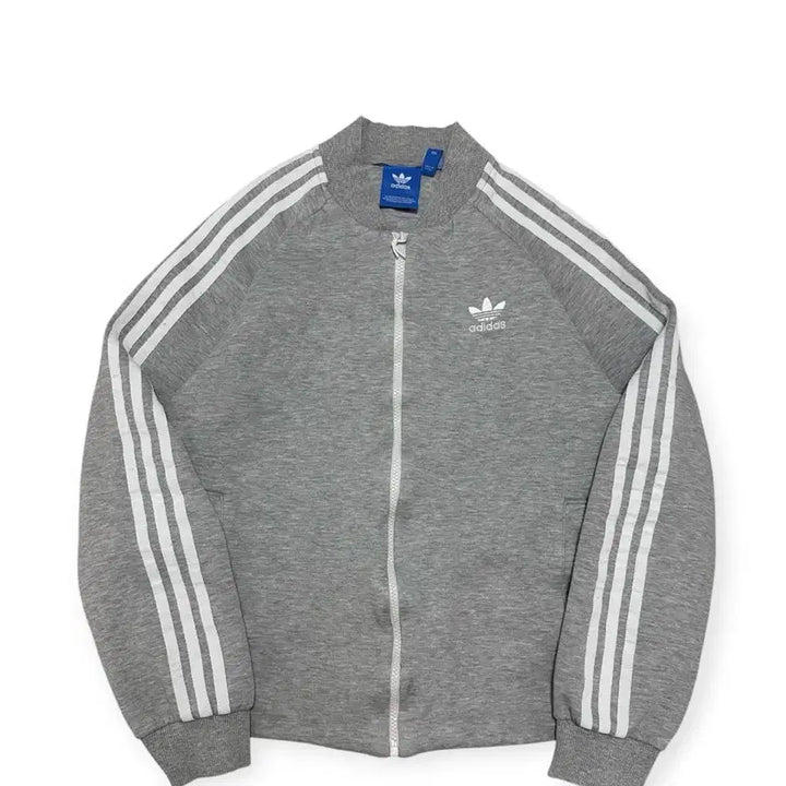 [BUNJANG] Adidas Gray Cotton Track Top Jersey / 아디다스 회색 코튼 트랙탑 져지