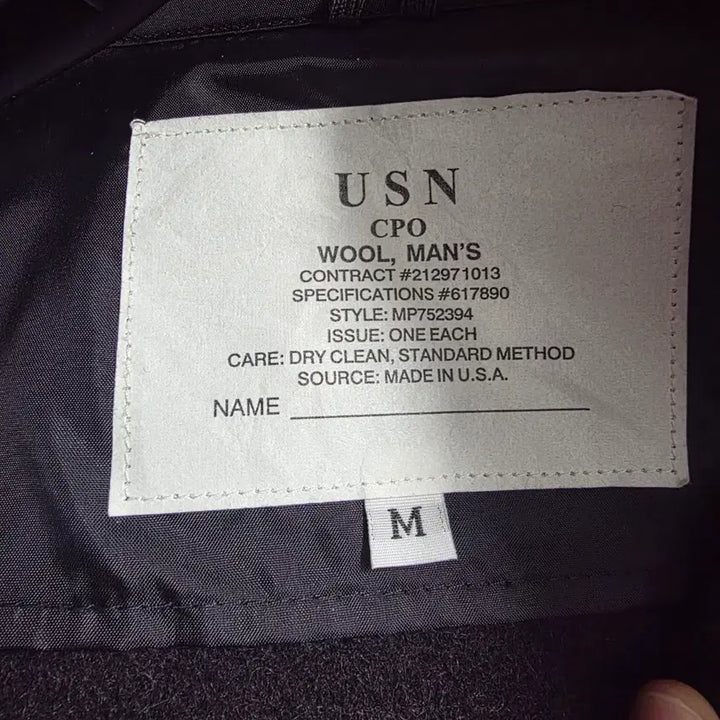 [BUNJANG] USN CPO Wool Shirt Jacket Black XL / USN CPO 울 셔츠자켓 민트급 - 블랙 XL