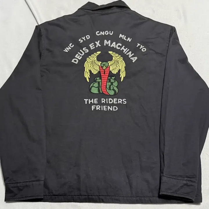 [BUNJANG] Deus Ex Machina Black Blouson Jacket XXL / 데우스 블루종 Black 자켓 XXL