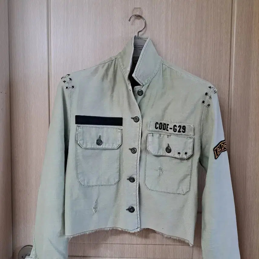 [BUNJANG] Vintage Style Cropped Field Jacket / 빈티지 느낌의 야상 숏 점퍼