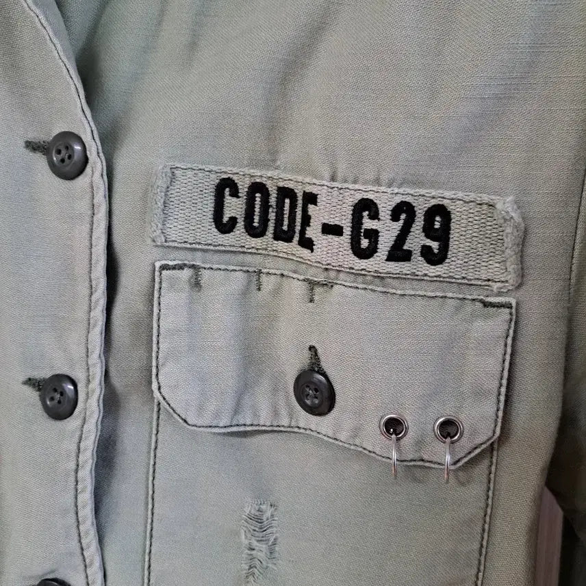 [BUNJANG] Vintage Style Cropped Field Jacket / 빈티지 느낌의 야상 숏 점퍼