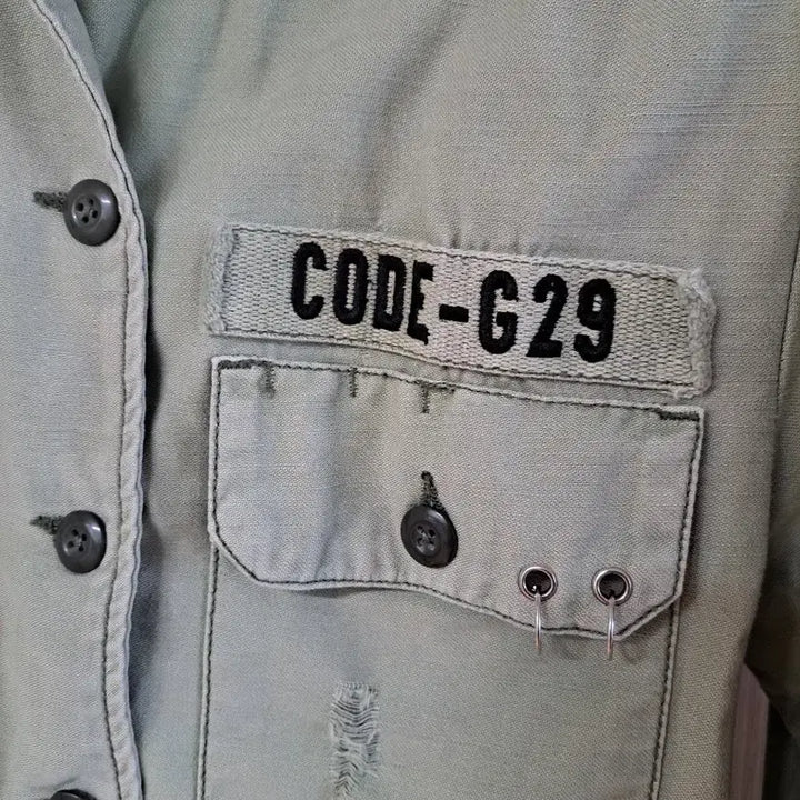 [BUNJANG] Vintage Style Cropped Field Jacket / 빈티지 느낌의 야상 숏 점퍼