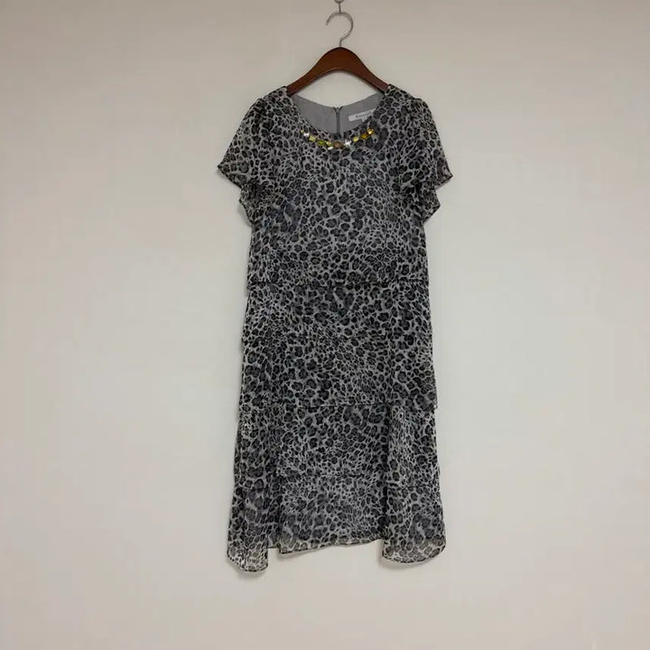 [BUNJANG] Ragello Leopard Pattern Chiffon Midi Dress / RAGELLO 캉캉 쉬폰원피스