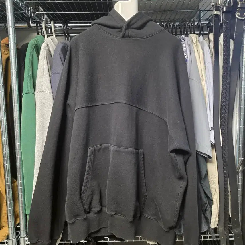 [BUNJANG] Moif Hooded Sweatshirt Black Size 3 / 모이프 후드 블랙 3사이즈