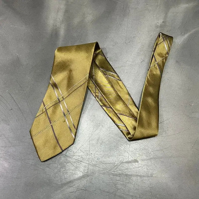 [BUNJANG] Valentino Check Silk Necktie / 발렌티노 체크 실크 넥타이 y16512