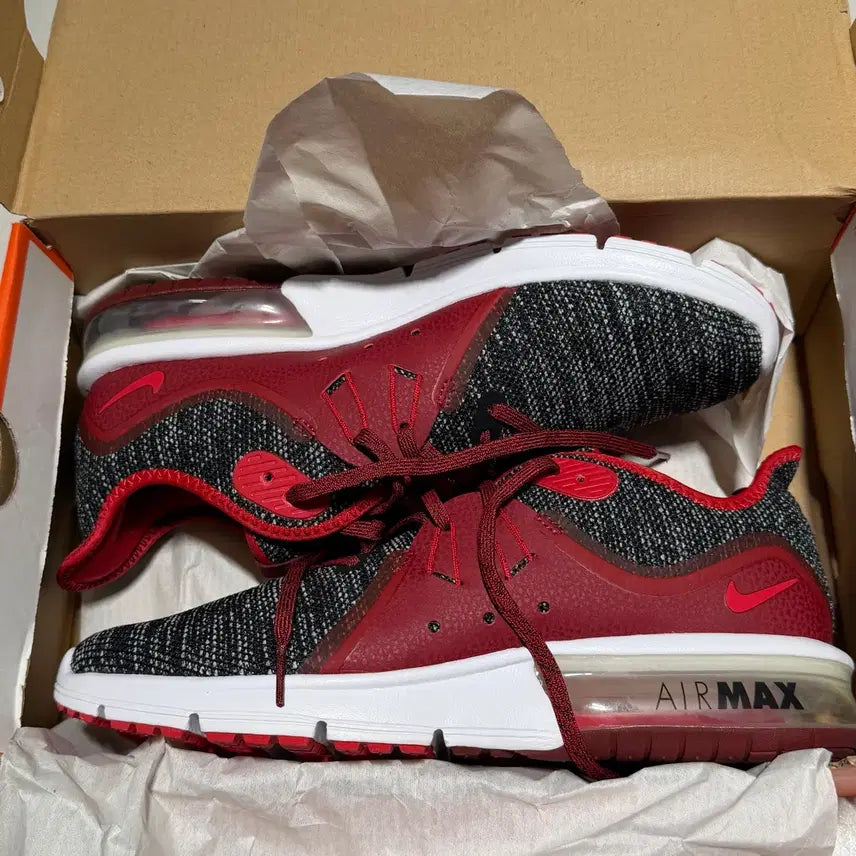 [BUNJANG] Nike Air Max 270 Sneakers (Black/Red) / 나이키 에어맥스 검/빨 운동화 270 새상품