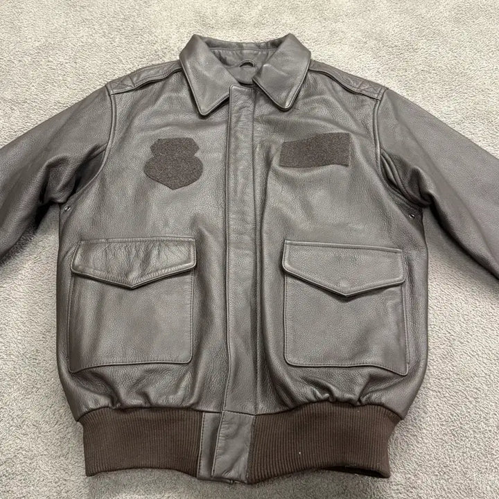 [BUNJANG] Dark Horse A2 Leather Jacket / [정품/M] 송탄다크호스 소가죽 블러드 칫 a2 자켓