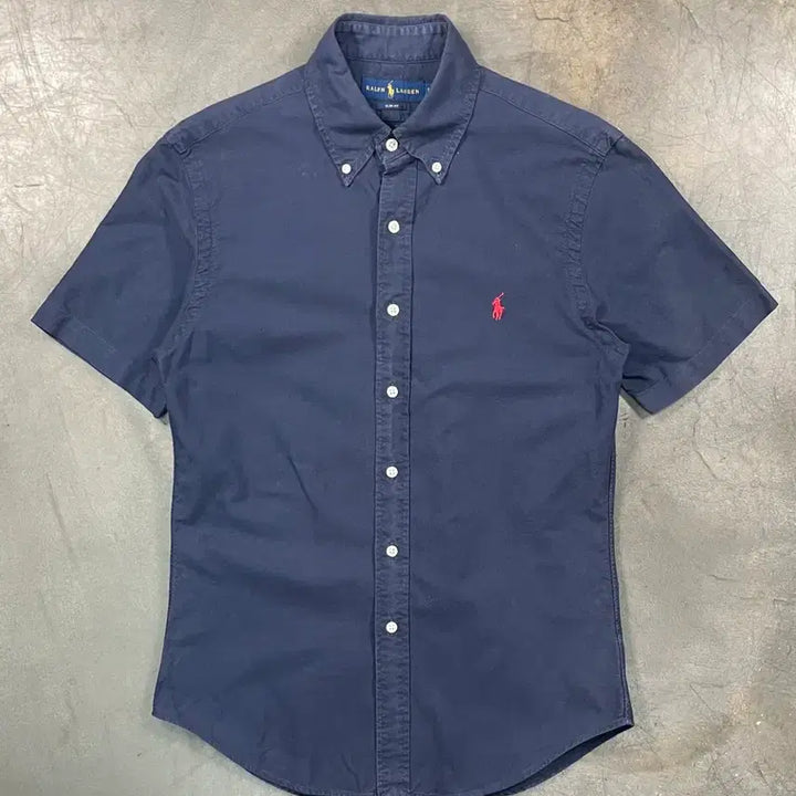 [BUNJANG] Polo Ralph Lauren Solid Half Sleeve Shirt / 폴로 솔리드 반팔 셔츠