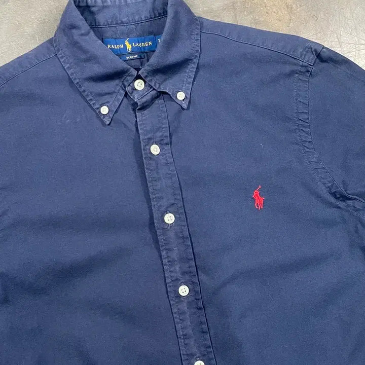 [BUNJANG] Polo Ralph Lauren Solid Half Sleeve Shirt / 폴로 솔리드 반팔 셔츠