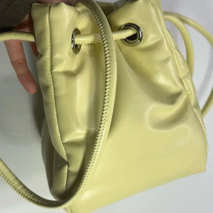 [BUNJANG] SAIMONDO Marshmallow Bag Lime / 세이모온도 마시멜로 백 라임 한 번착용