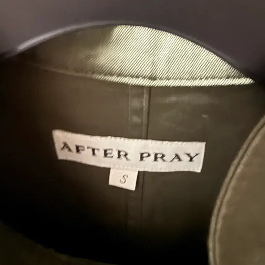 [BUNJANG] After Pray Neo Fishtail Coat Khaki / [S] 애프터프레이 - 네오 피쉬테일코트 카키 [1회착]