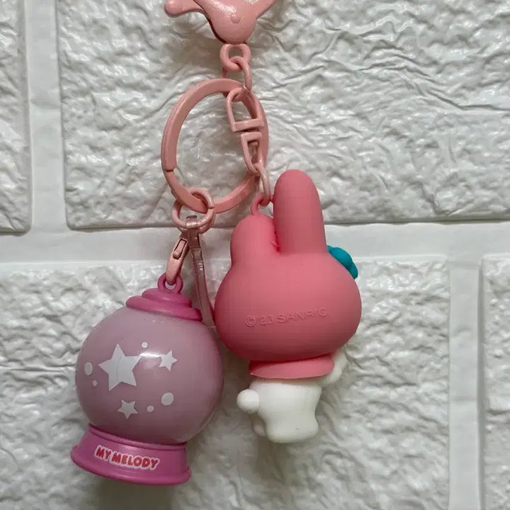 [BUNJANG] My Melody Lamp Keyring - Pink Strawberry / 마이멜로디 램프 키링 핑크 딸기 /