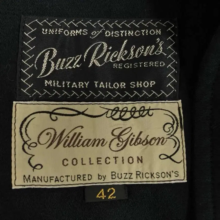 [BUNJANG] Buzz Rickson Wool Blend Pea Coat Black / 버즈릭슨 코트