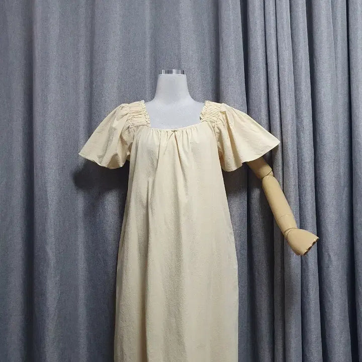 [BUNJANG] Buttercream Square Maxi Dress / 버터크림 스퀘어 맥시원피스