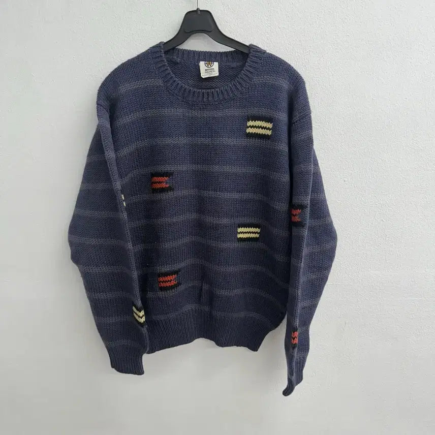 [BUNJANG] Marina Del Rey 90s Wool 100% Patch Knit Sweater / 90s 마리나 델레이 울100프로 패치 니트 3