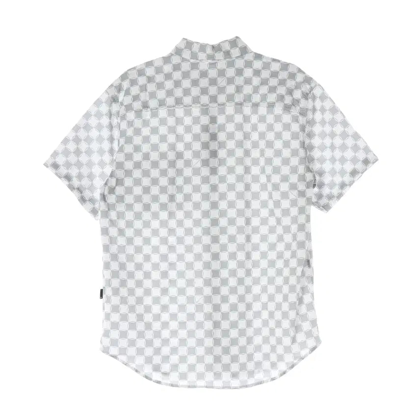 [BUNJANG] Thisisneverthat Geometric Check Pattern Cotton Short Sleeve Shirt / (새상품) 디스이즈네버댓 기하학 체크 패턴 면 반팔 셔츠