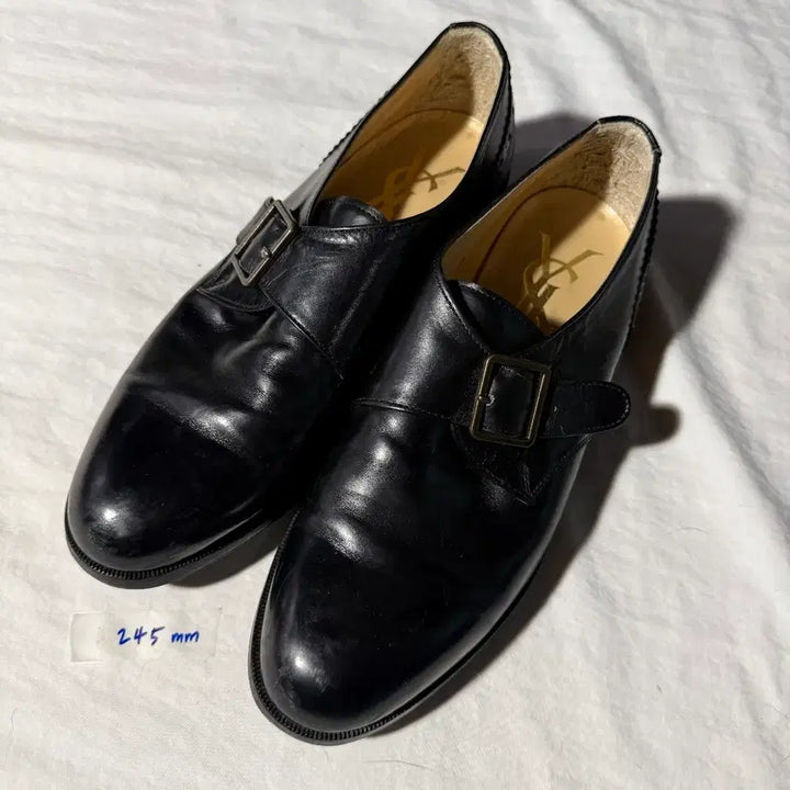 [BUNJANG] Saint Laurent Black Monk Strap Shoes 245mm / 생로랑 블랙 몽크 스트랩 슈즈 245mm